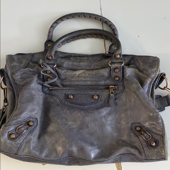 Balenciaga Handbags - Balenciaga motorcycle bag with rosegold hardware